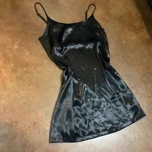 Sold Silence + Noise cowl neck silk mini slip dress - Picture 3 of 7